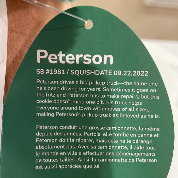 ⚡️NWT 8” Peterson the Gingerbread Boy with Trapper Hat Christmas Squishmallow - Picture 6 of 6